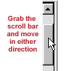 Illustration of scroll bar